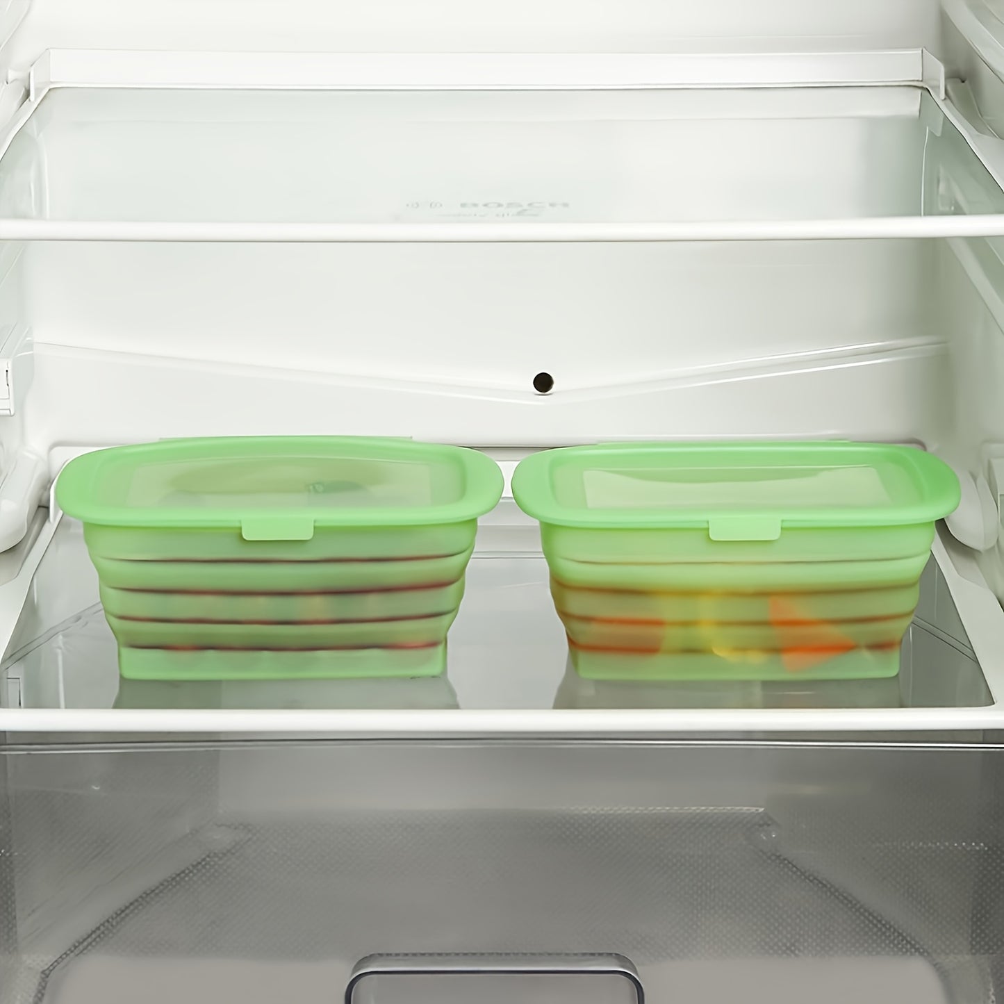 1pc FlexiLife Silicone Bento Box, Collapsible Rectangle Lunch Container, Microwave & Freezer Safe, Dishwasher Friendly, Leak-Proof, Manual Seal for Picnic, Camping, Travel & Outdoor Dining